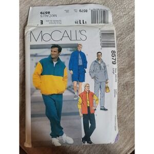 McCall's 8579 Men's Sportswear‎ Sewing Pattern Size Large Jacket Pants Shorts